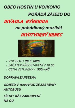 Zájezd do divadla s obcí Hostín u Vojkovic
